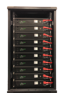 Rack battery cabinet by Off Grid Lifestyle Solutions and PowerPlus